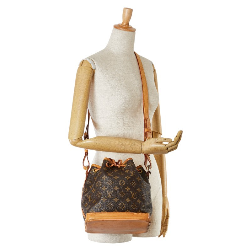 Louis Vuitton Noe BB Shoulder Bag Brown PVC Leather