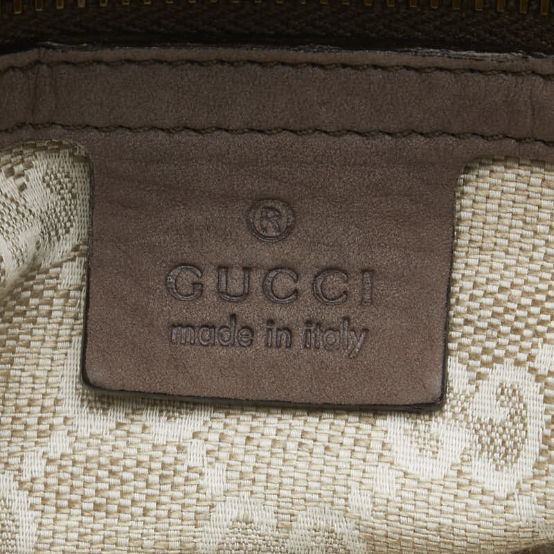 Gucci Nubuck Soft Stirrup Shoulder Bag