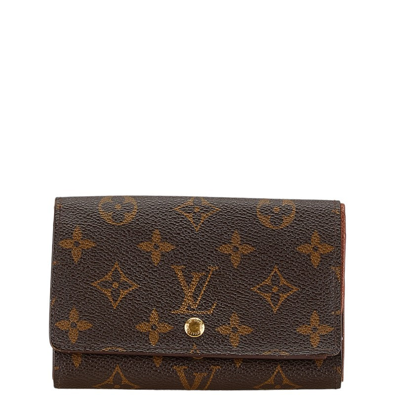 Louis Vuitton Monogram Trésor Wallet Brown PVC Leather