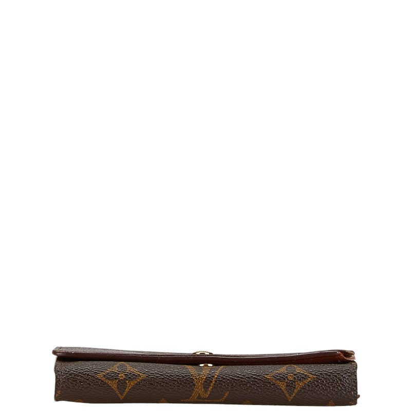 Louis Vuitton Monogram Trésor Wallet Brown PVC Leather