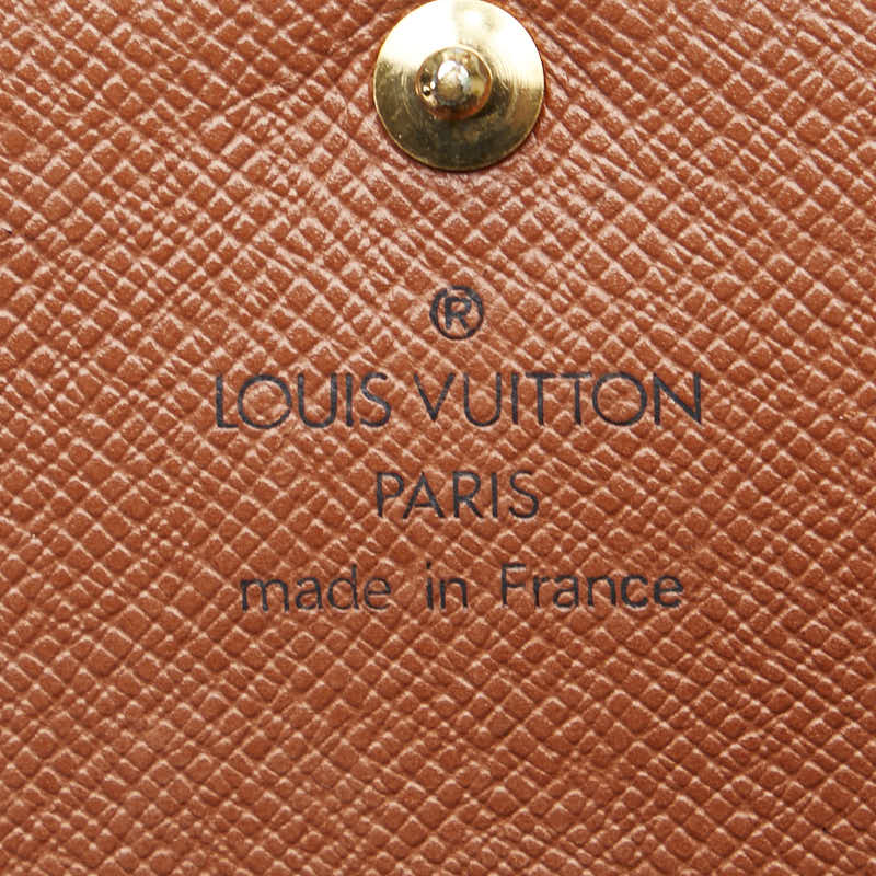 Louis Vuitton Monogram Trésor Wallet Brown PVC Leather