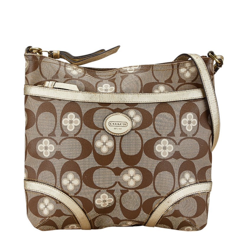 Coach Signature Flower Shoulder Bag F20841P