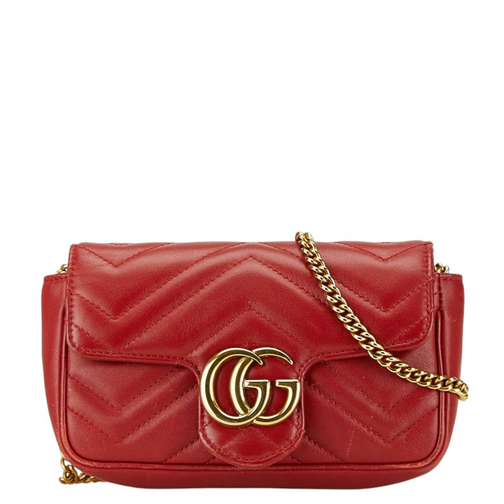 Gucci GG Marmont Quilted Mini Chain Shoulder Bag