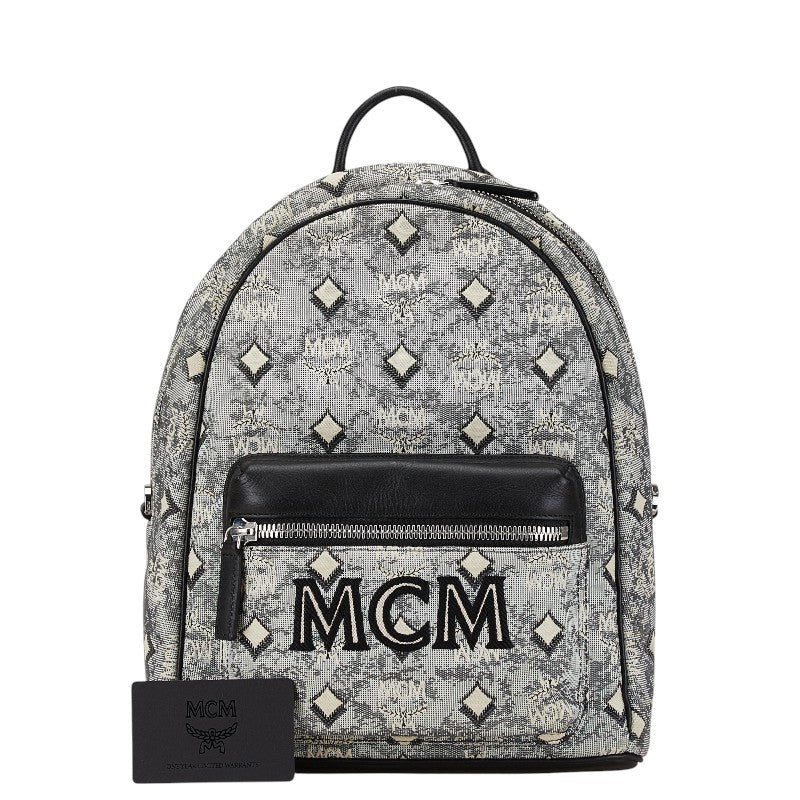 MCM Stark Vintage Jacquard Backpack