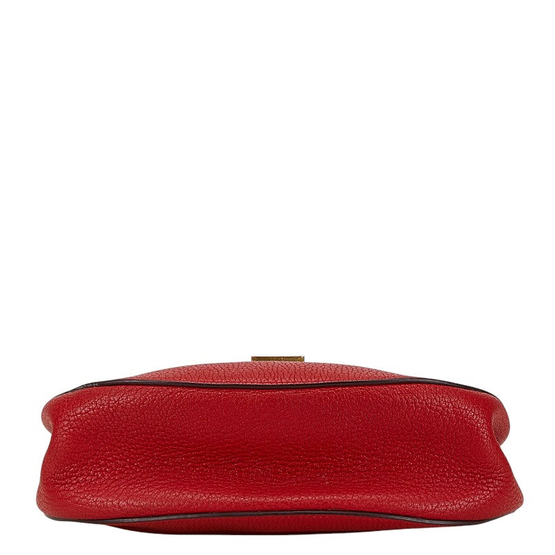 Chloe Drew Leather Chain Shoulder Bag Red