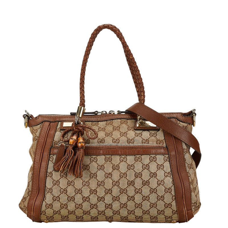 Gucci Bamboo Bella Leather Handbag 2WAY