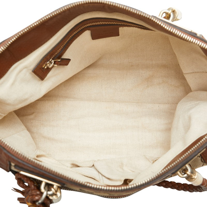 Gucci Bamboo Bella Leather Handbag 2WAY