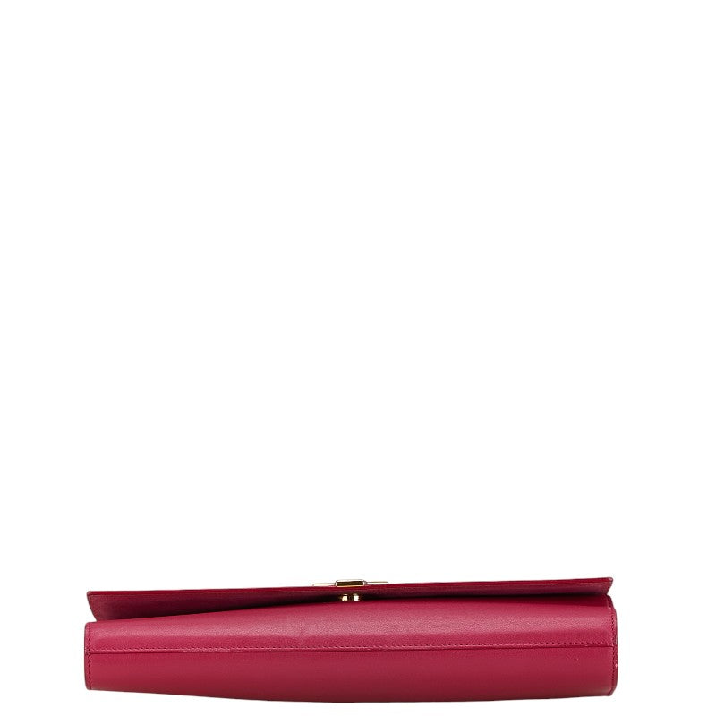 Yves Saint Laurent Y Line Leather Clutch Bag