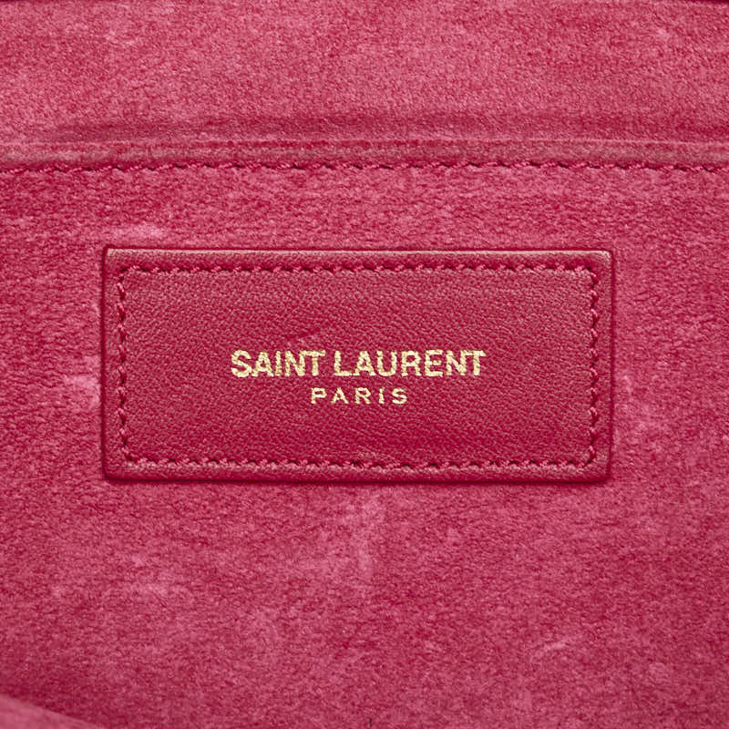 Yves Saint Laurent Y Line Leather Clutch Bag