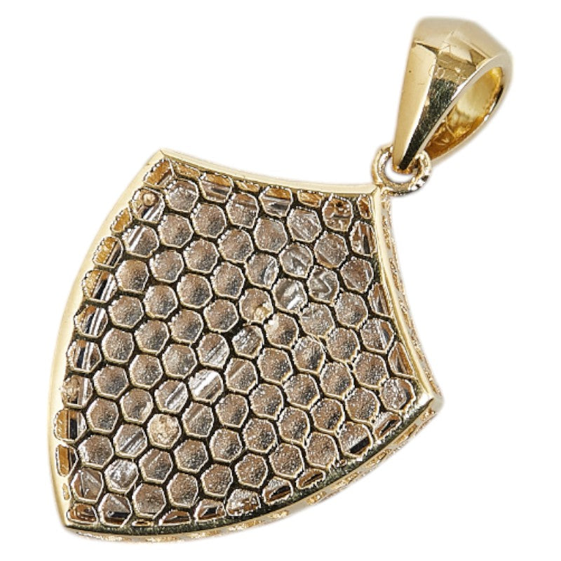 K18YG Gold Sword Shield Pendant