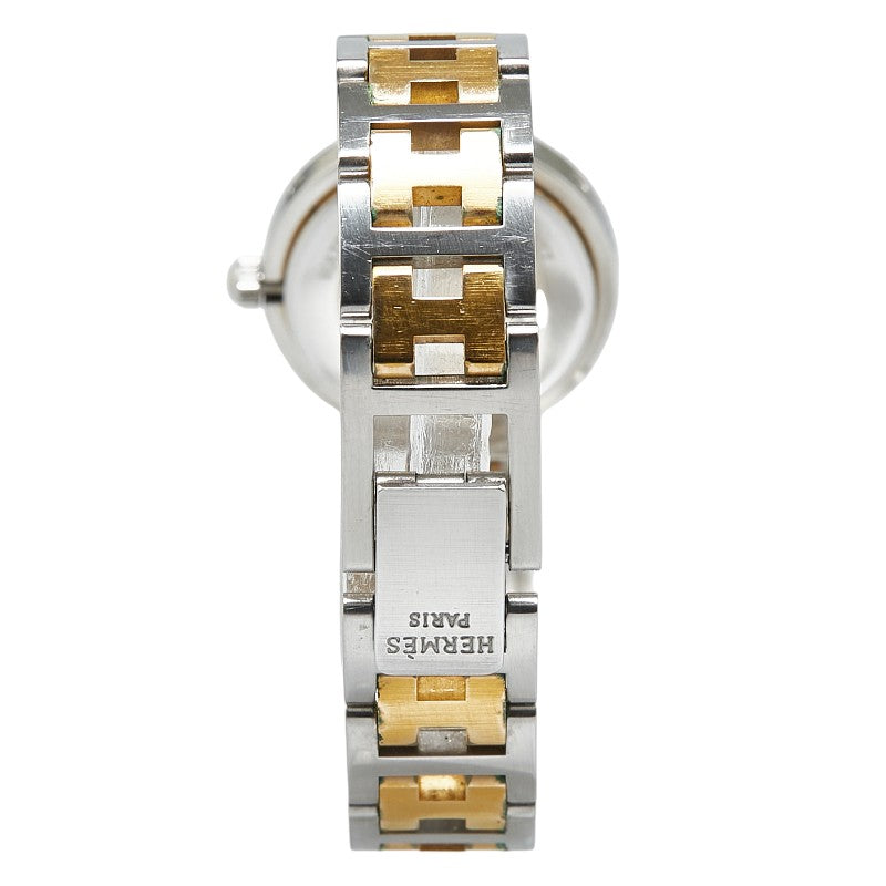 Hermes Clipper Quartz Watch Stainless Steel