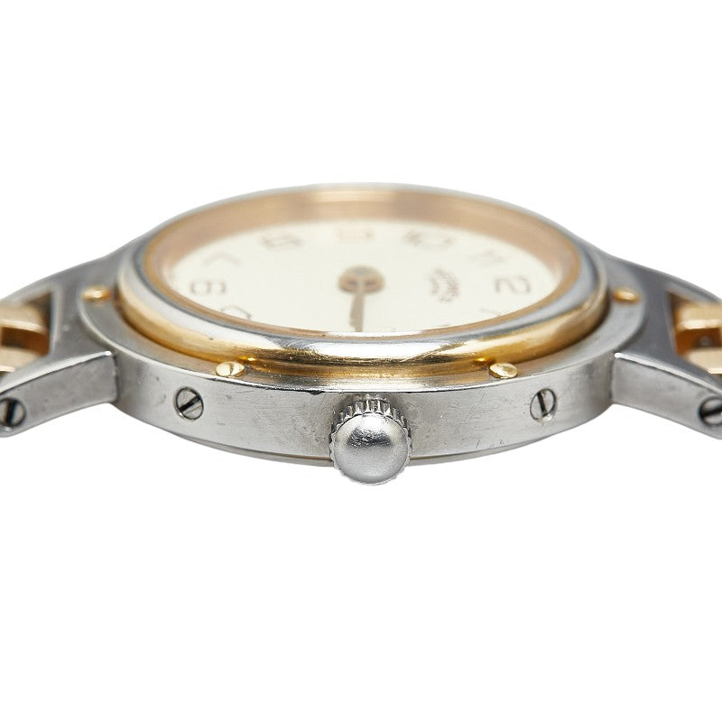 Hermes Clipper Quartz Watch Stainless Steel