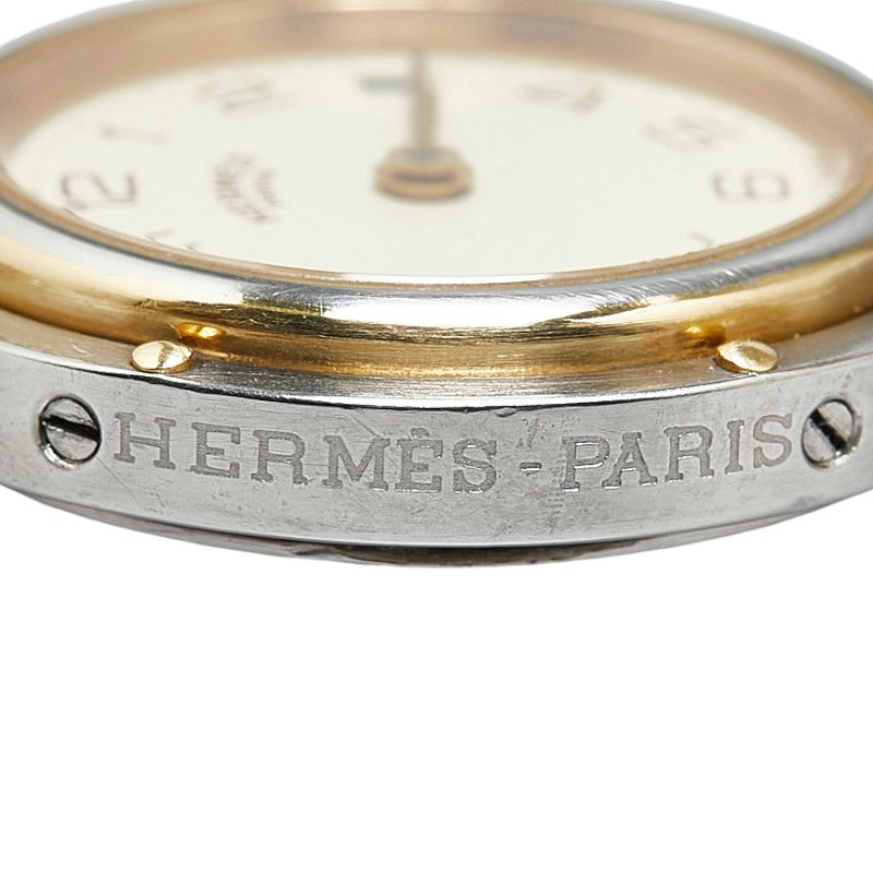 Hermes Clipper Quartz Watch Stainless Steel