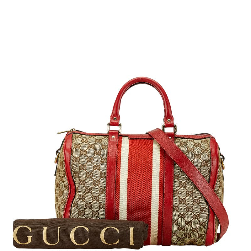 Gucci GG Canvas Mini Boston Bag 2WAY