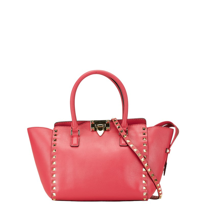 Valentino Roman Studs 2WAY Leather Handbag