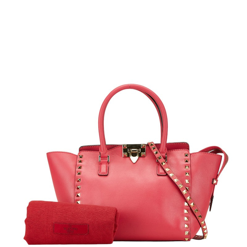 Valentino Roman Studs 2WAY Leather Handbag