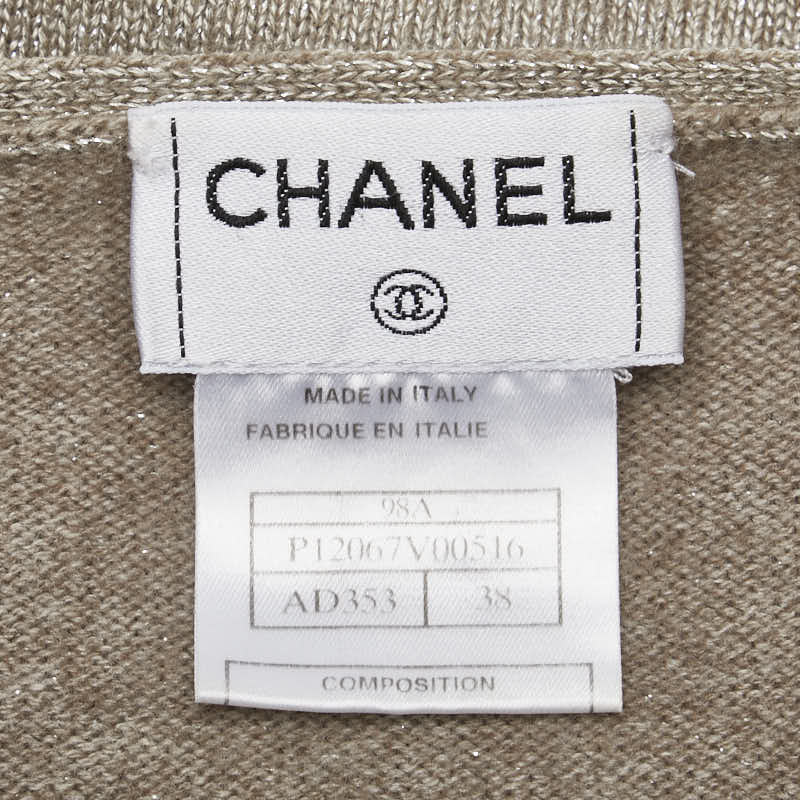 Chanel Coco Mark Sweater Wool Cashmere Silk