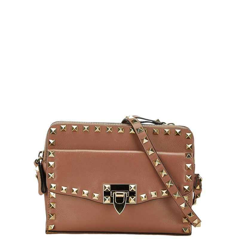 Valentino Roman Studs Leather Shoulder Bag