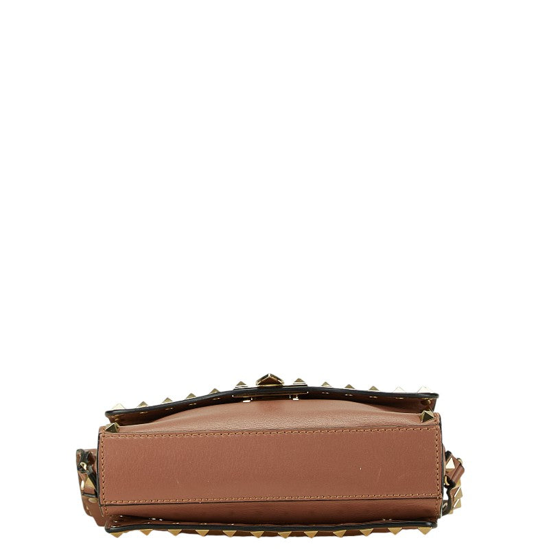 Valentino Roman Studs Leather Shoulder Bag