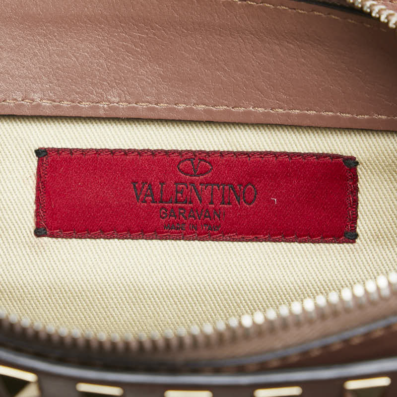 Valentino Roman Studs Leather Shoulder Bag