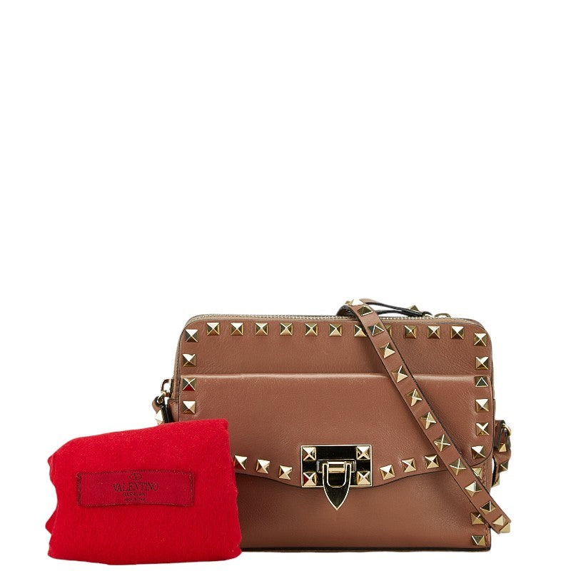 Valentino Roman Studs Leather Shoulder Bag