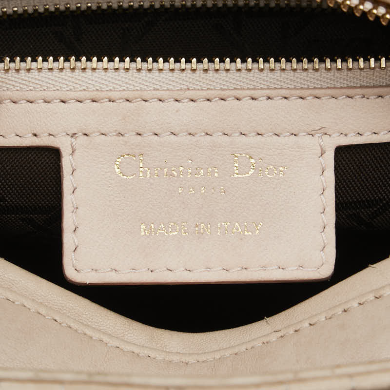 Dior Lady Dior Cannage Leather Handbag