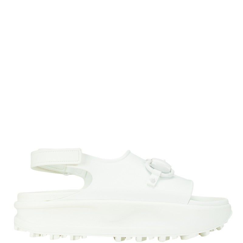 Gucci Horsebit Platform Sandals Rubber White