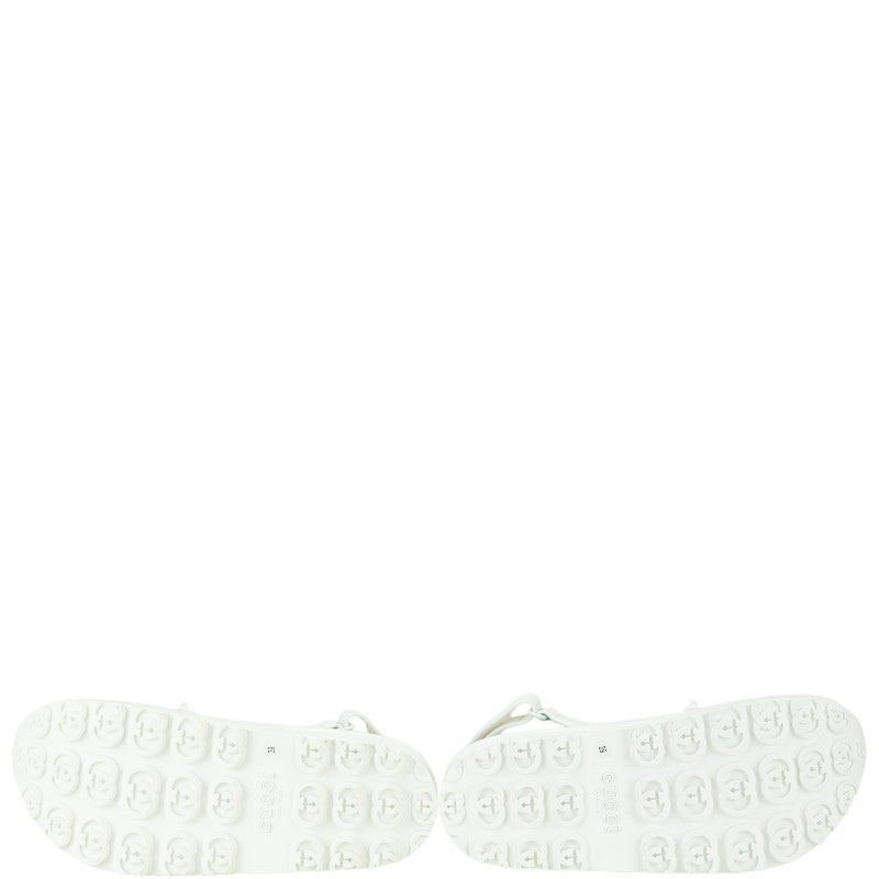 Gucci Horsebit Platform Sandals Rubber White