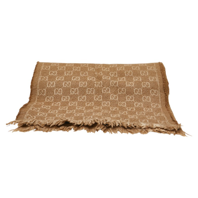 Gucci Wool GG Stole Scarf Brown