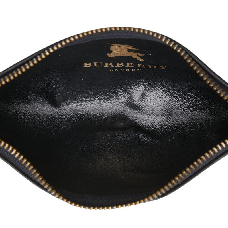 Burberry Nova Check Shadow Horse Canvas Leather Pouch