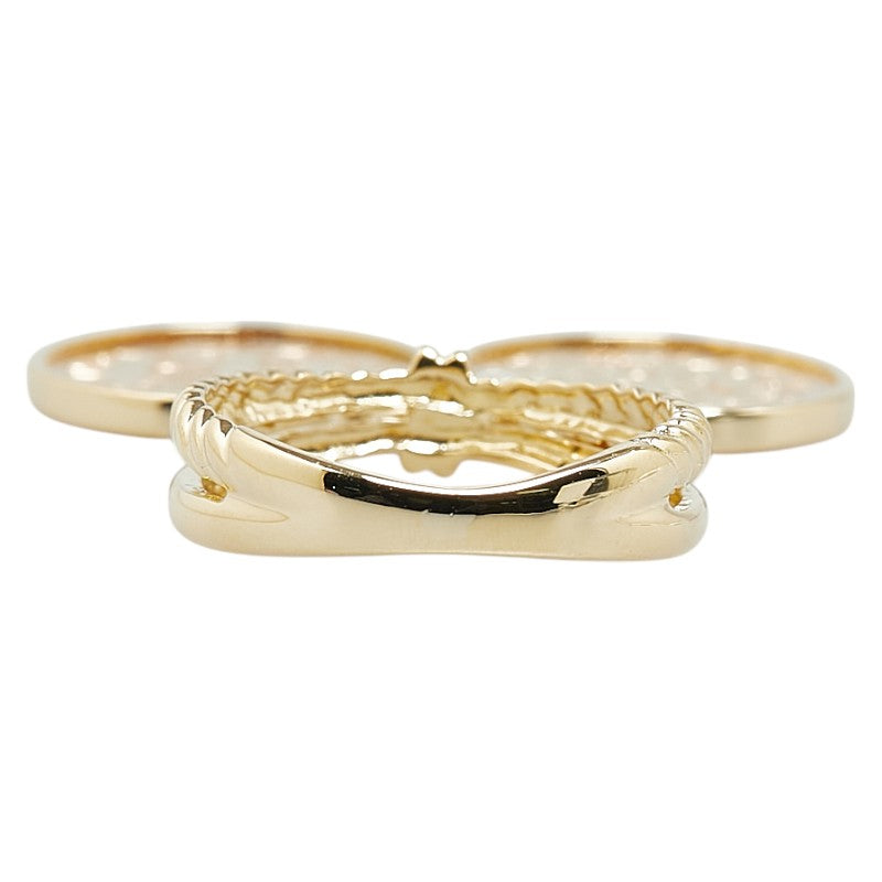 K21.6 Gold K18YG Yellow Gold 2 Peso Coin Ring