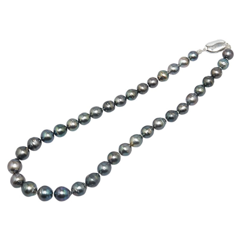 Sterling Silver Black Pearl Necklace