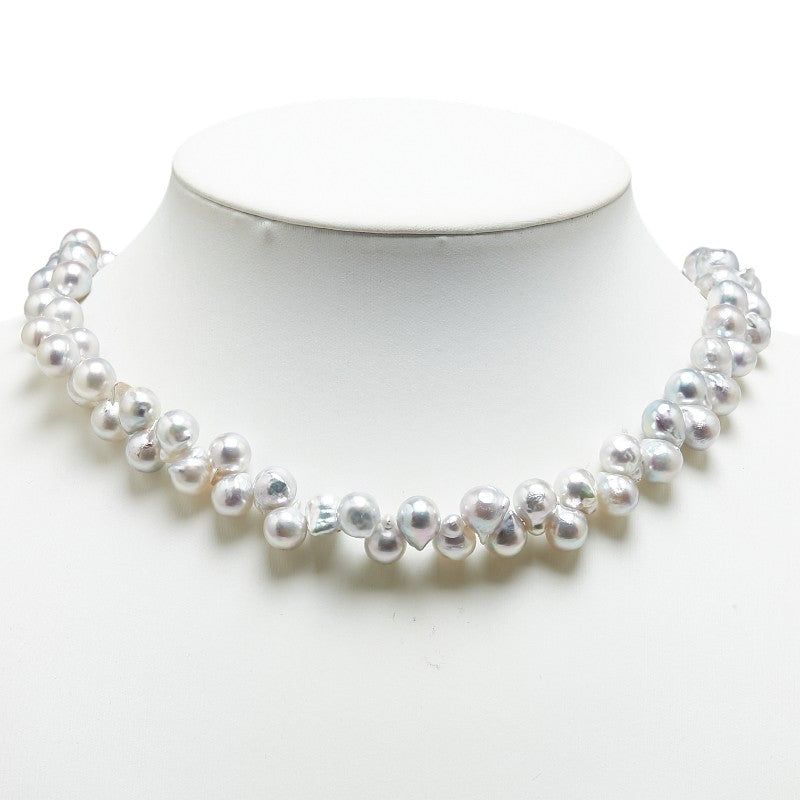 SV925 Silver Baroque Pearl Necklace