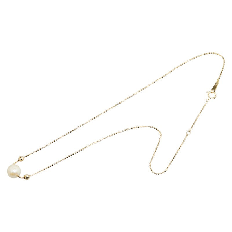 K18YG Yellow Gold Akoya Pearl Necklace