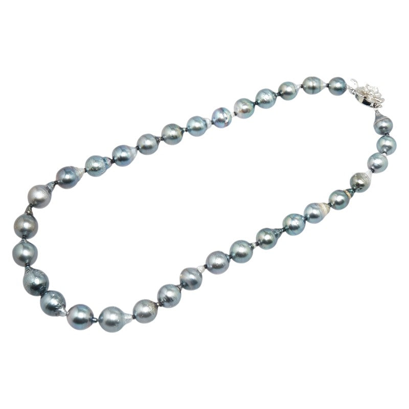 Sterling Silver Black Pearl Necklace