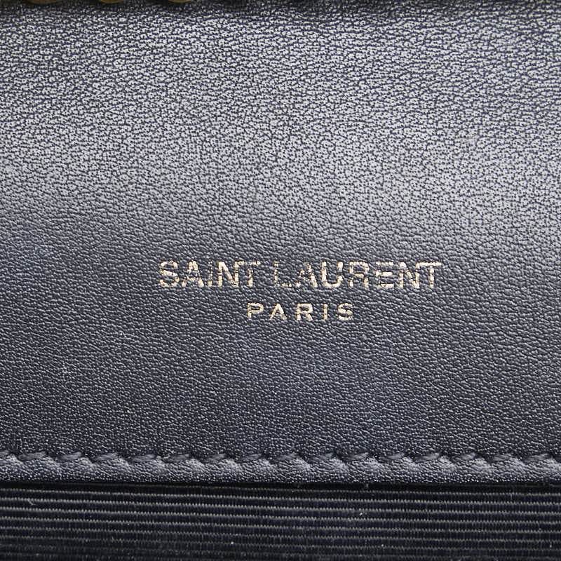 Yves Saint Laurent Tweed YSL Logo Chain Shoulder Bag