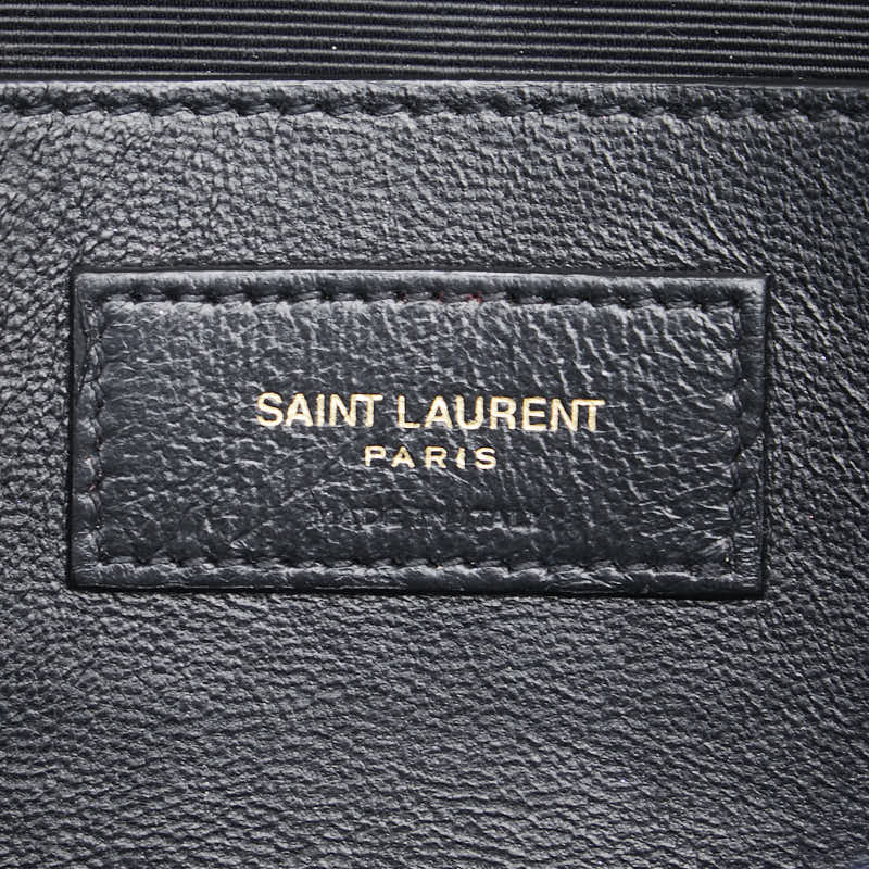 Yves Saint Laurent Tweed YSL Logo Chain Shoulder Bag