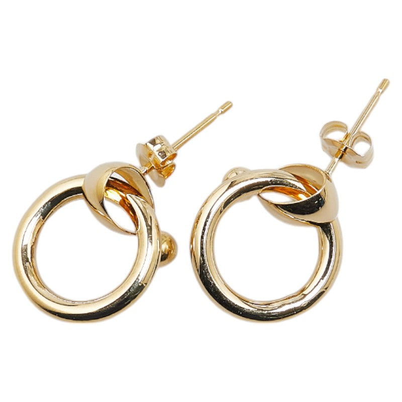 K18YG Yellow Gold Hoop Earrings