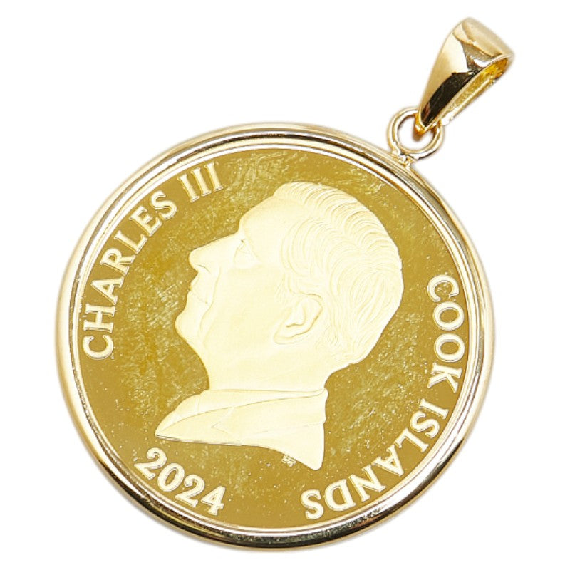 K24YG K18YG Gold Charles III Pendant