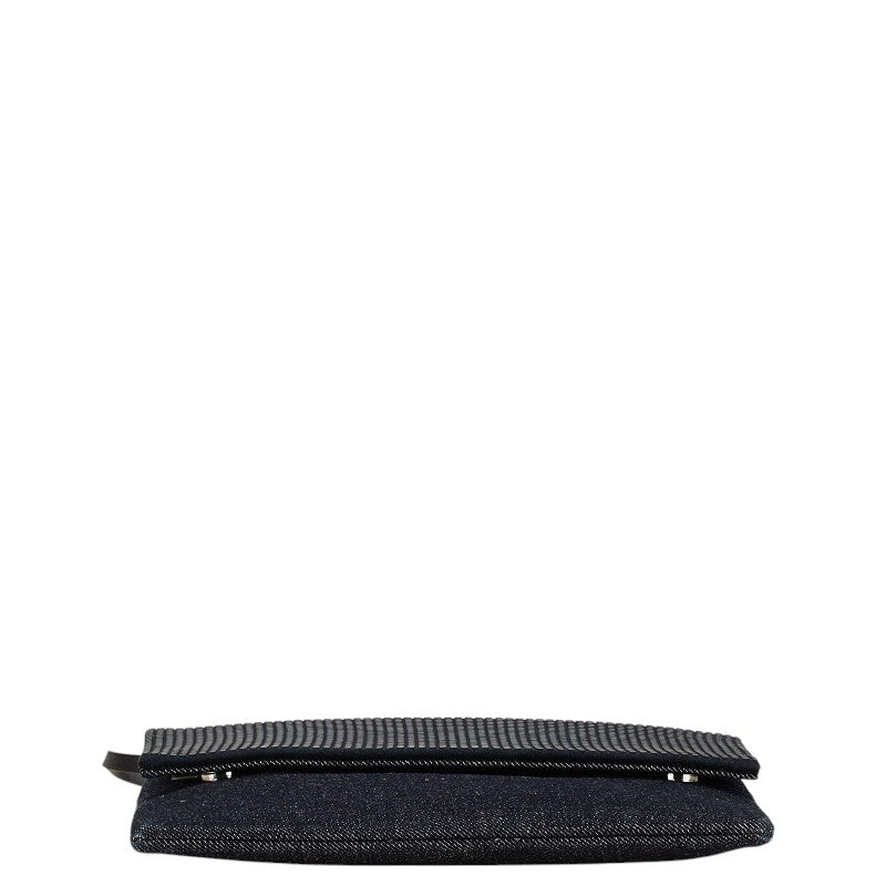 Armani Exchange Denim Clutch Bag Black