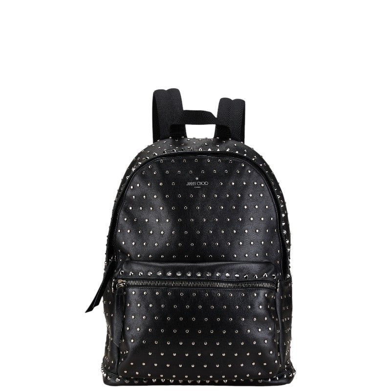 Jimmy Choo Leather Studded Backpack Black