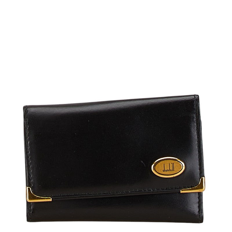 Dunhill Leather Key Case Black Gold