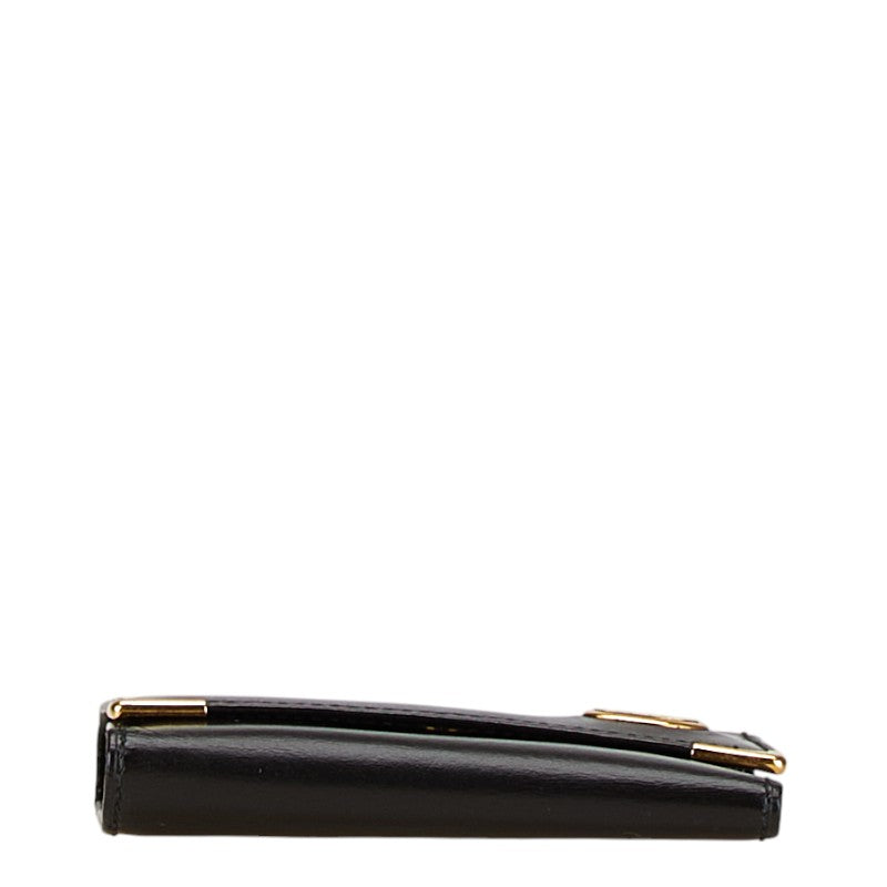 Dunhill Leather Key Case Black Gold