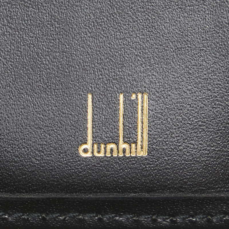 Dunhill Leather Key Case Black Gold