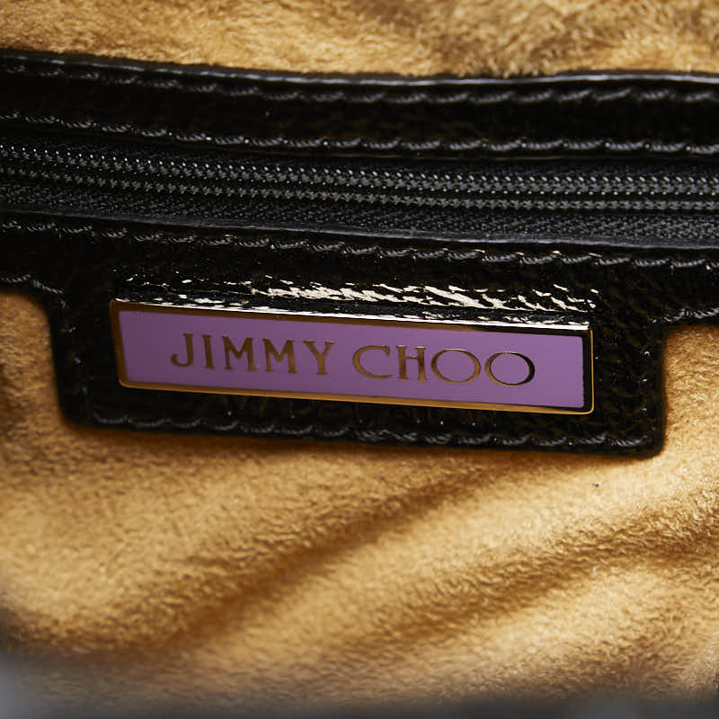 Jimmy Choo Suede Patent Leather Handbag