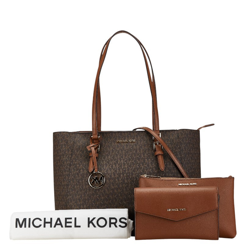 Michael Kors Signature Leather Tote Bag