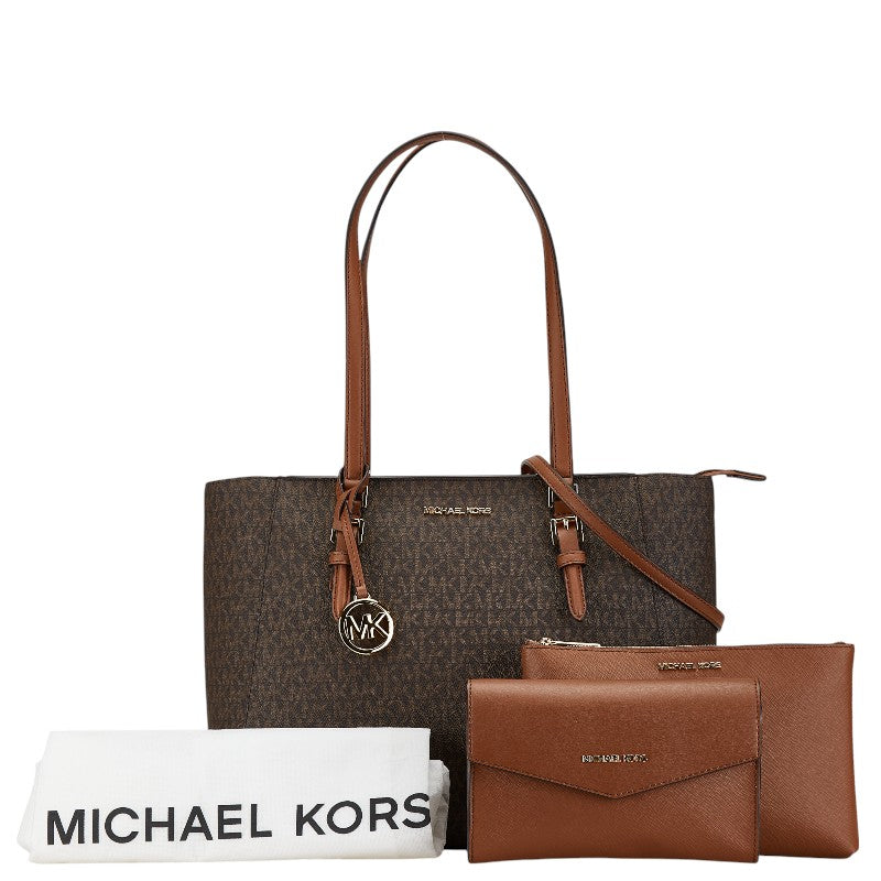 Michael Kors Signature 2WAY Tote Bag Brown