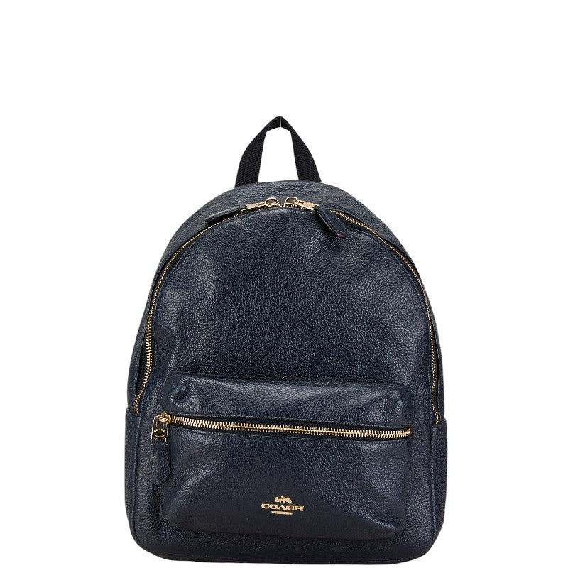 Coach Leather Backpack 30550 Navy