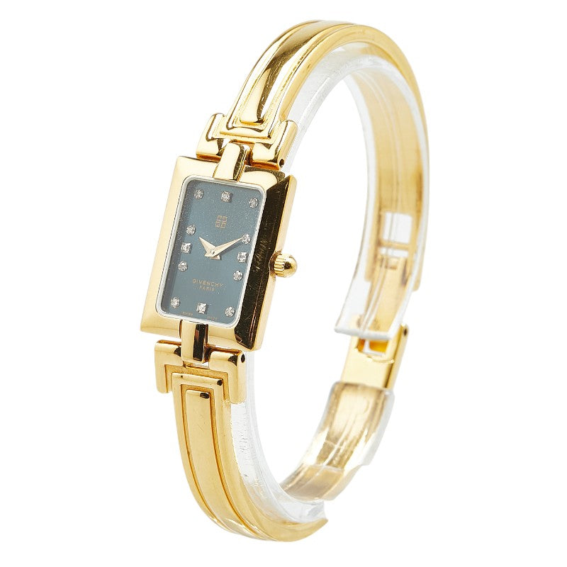 Givenchy Square Bangle Quartz Watch Stainless Steel