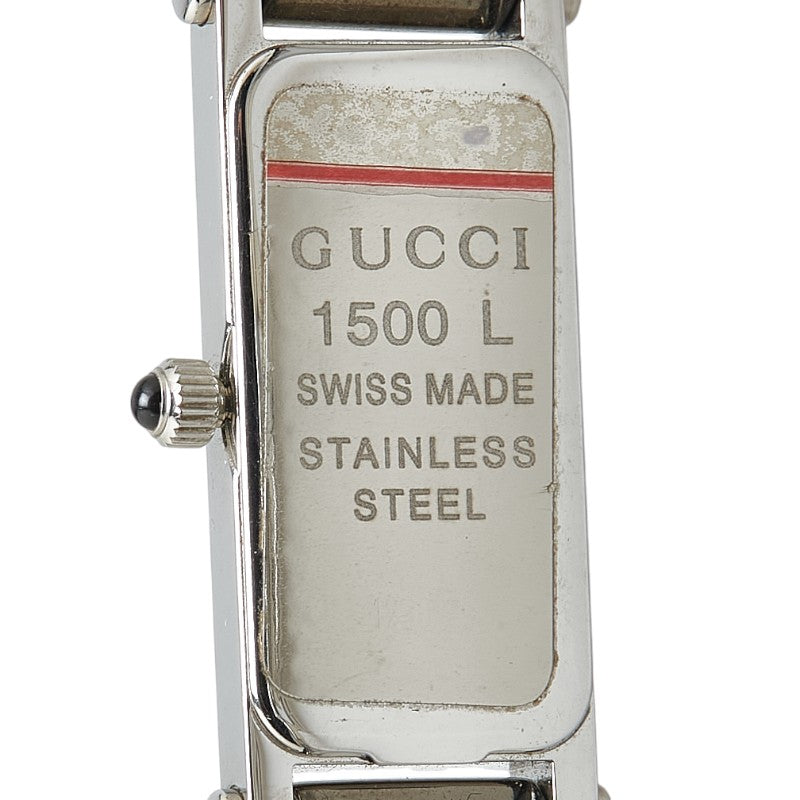 Gucci 1500L Quartz Watch Stainless Steel